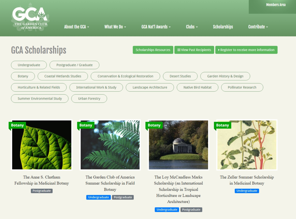 GCA landscaping grant