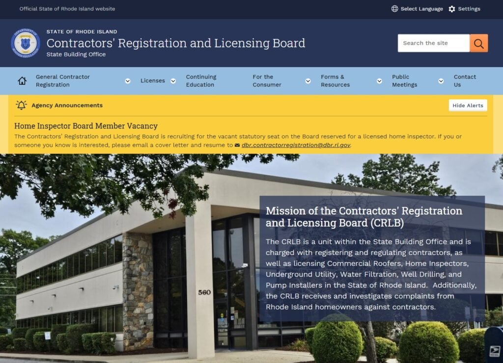 Contractor Registration and Licensing Board