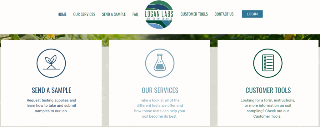 logan labs for soil testing in Canada