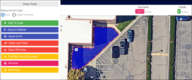 Measure property using inbuilt tools