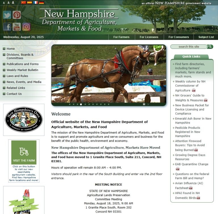 New Hampshire Department of Agriculture, Markets and Food