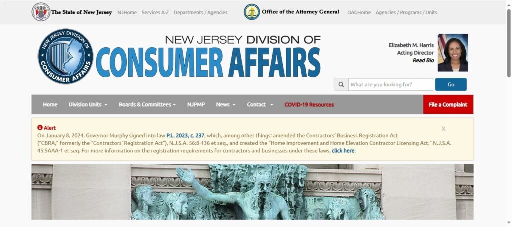 New Jersey Department of Consumer Affairs