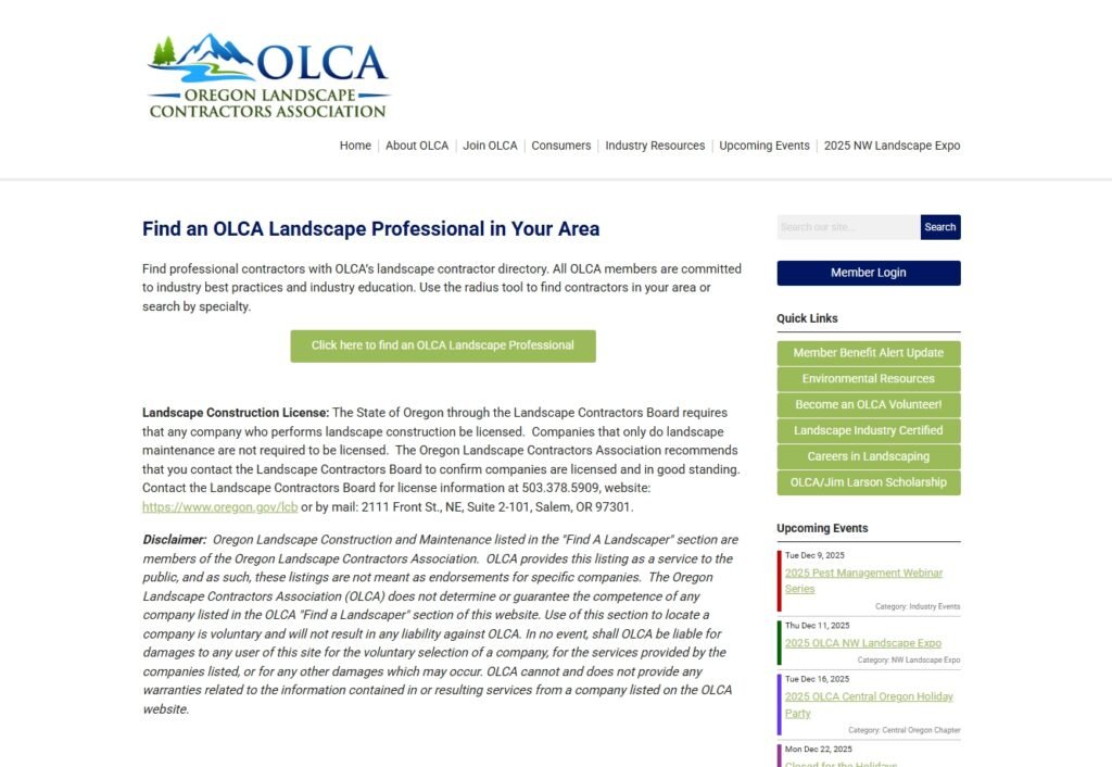 Oregon Landscape Contractor Association