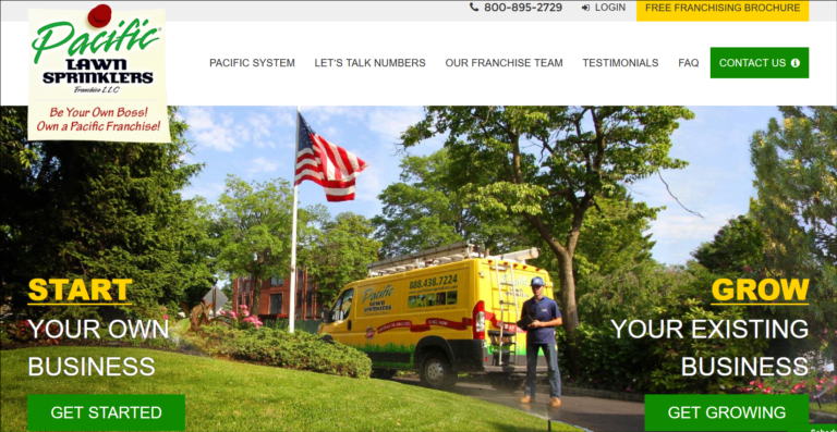 Pacific lawn sprinkler Franchise