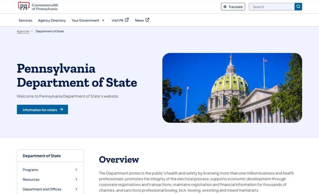 Pennsylvania Department of State