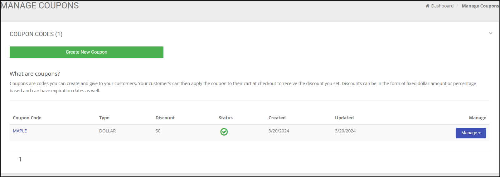 projectquoting coupon management