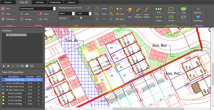 Rapidbid landscaping construction estimation