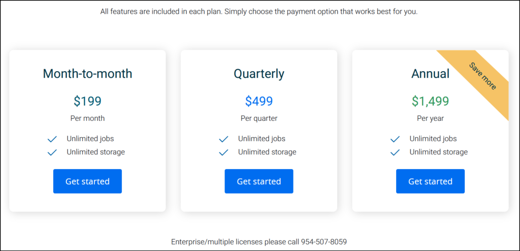 square takeoff pricing